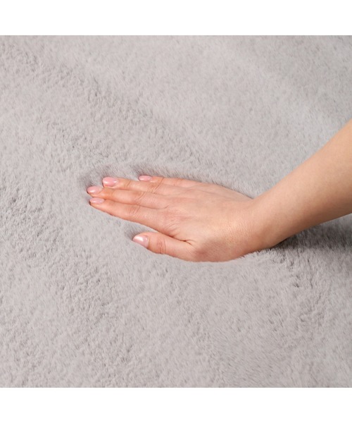 セール】低反発 ミーティス ラグ S ライトグレー 1400×1000（ラグ