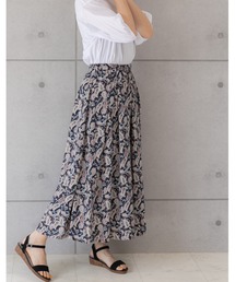 PREFERIR | ペイズリー柄 エスニック ギャザースカート(スカート)