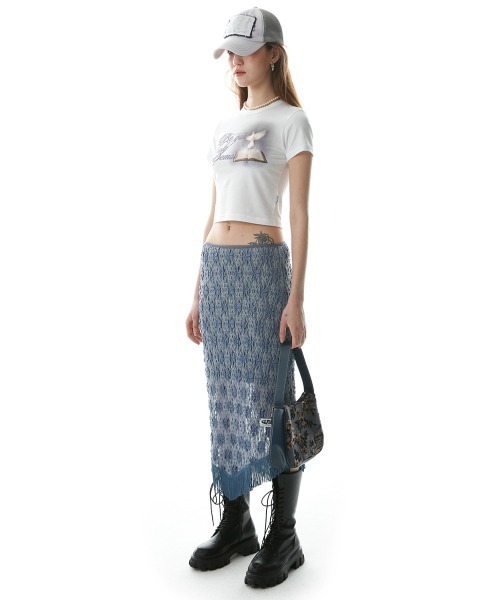SCULPTOR レースローライズスカート SCULPTOR（スカルプター）の「Lace Lowrise Skirt/レース