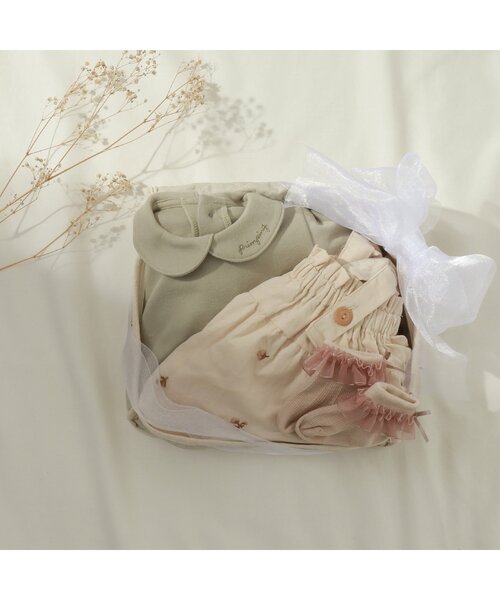 apres les cours（アプレレクール）の「オーガンジーフリルベビーソックス（ベビーシューズ/ベビーソックス・キッズ・ベージュ/グレー・9/12）」の8枚目の写真