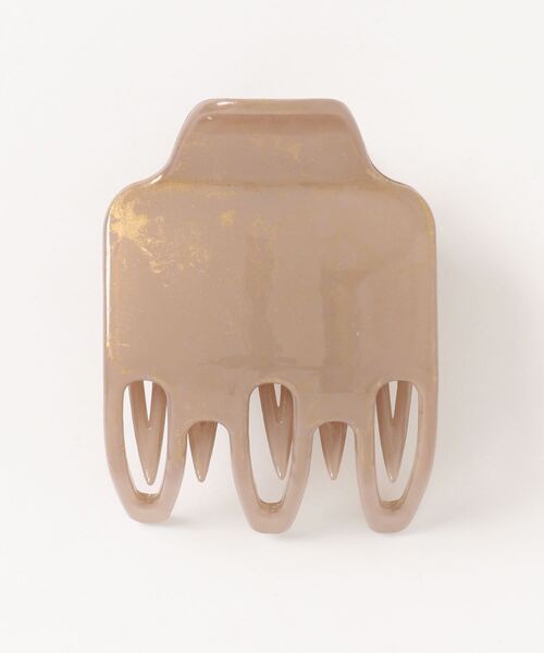 Three Four Time（ｽﾘｰﾌｫｰﾀｲﾑ）の「フランス製アセチワイドクリップ（バレッタ/ヘアクリップ・レディース・グレー/ベージュ・FREE）」の4枚目の写真