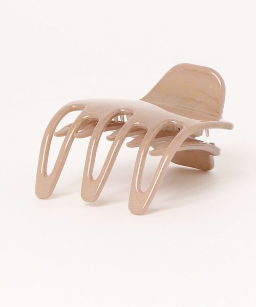 Three Four Time（ｽﾘｰﾌｫｰﾀｲﾑ）の「フランス製アセチワイドクリップ（バレッタ/ヘアクリップ・レディース・グレー/ベージュ・FREE）」の6枚目の写真