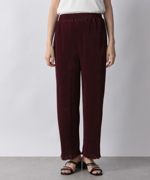 LOWRYS FARM（ローリーズファーム）の「シャイニープリーツメローパンツ　957485（その他パンツ・レディース・ブラック/ブラウン/ブルー/ボルドー/アイボリー/チャコールグレー・FREE/TALL/SHORT/LONG）」の15枚目の写真