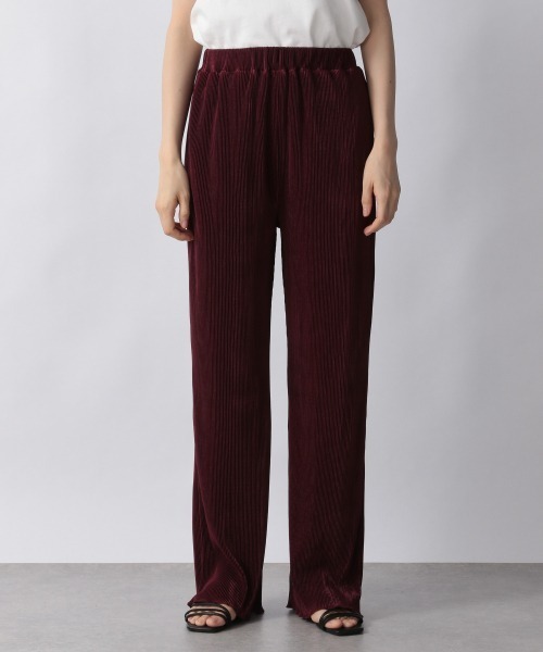 LOWRYS FARM（ローリーズファーム）の「シャイニープリーツメローパンツ　957485（その他パンツ・レディース・ブラック/ブラウン/ブルー/ボルドー/アイボリー/チャコールグレー・FREE/TALL/SHORT/LONG）」の13枚目の写真