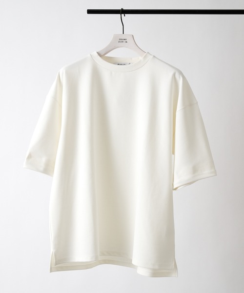 COLONY 2139（コロニートゥーワンスリーナイン）の「抗菌抗ウイルスクルーネックBIGTシャツ/ビッグシルエットTシャツ（Tシャツ/カットソー・メンズ・ブラック/カーキ/ホワイト・MEDIUM/LARGE/X-LARGE）」の2枚目の写真