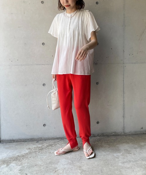 CAPRICIEUX LE'MAGE（カプリシューレマージュ）の「スリットジャージージョガーパンツ（その他パンツ・レディース・ブラック/オレンジ・FREE）」の13枚目の写真