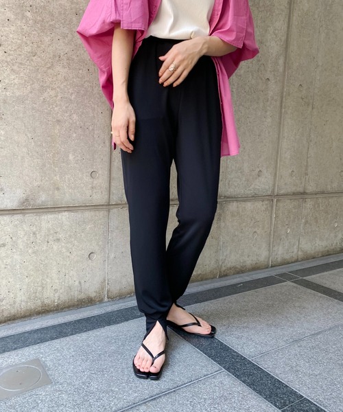 CAPRICIEUX LE'MAGE（カプリシューレマージュ）の「スリットジャージージョガーパンツ（その他パンツ・レディース・ブラック/オレンジ・FREE）」の17枚目の写真