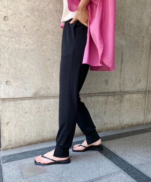 CAPRICIEUX LE'MAGE（カプリシューレマージュ）の「スリットジャージージョガーパンツ（その他パンツ・レディース・ブラック/オレンジ・FREE）」の18枚目の写真