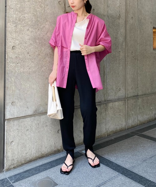 CAPRICIEUX LE'MAGE（カプリシューレマージュ）の「スリットジャージージョガーパンツ（その他パンツ・レディース・ブラック/オレンジ・FREE）」の20枚目の写真