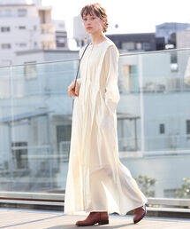 Ray BEAMS | Ray BEAMS / レイヤード ショルダー ワンピース(ワンピース)