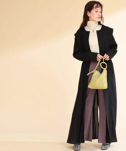 Ray BEAMS（レイビームス）の「Ray BEAMS / レイヤード ショルダー ワンピース（ワンピース・レディース・ブラック/アイボリー・ONE SIZE）」の3枚目の写真