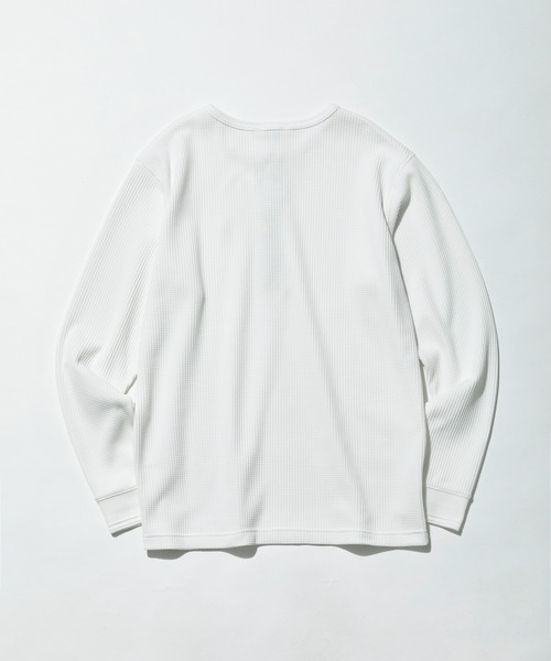 Munsingwear Grand-Slam（マンシングウェア　グランドスラム）の「ヘンリーネックサーマルTシャツ（Tシャツ/カットソー・メンズ・ネイビー/ホワイト・S/M/L/XL）」の17枚目の写真
