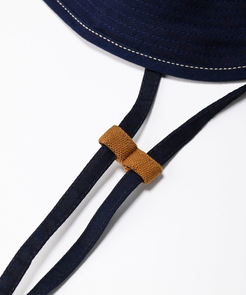45R（フォーティファイブアール）の「麦サテンのセイルハット（ハット・レディース・インディゴブルー・SMALL/MEDIUM）」の6枚目の写真