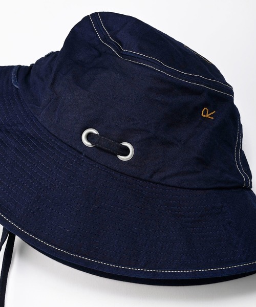 45R（フォーティファイブアール）の「麦サテンのセイルハット（ハット・レディース・インディゴブルー・SMALL/MEDIUM）」の7枚目の写真