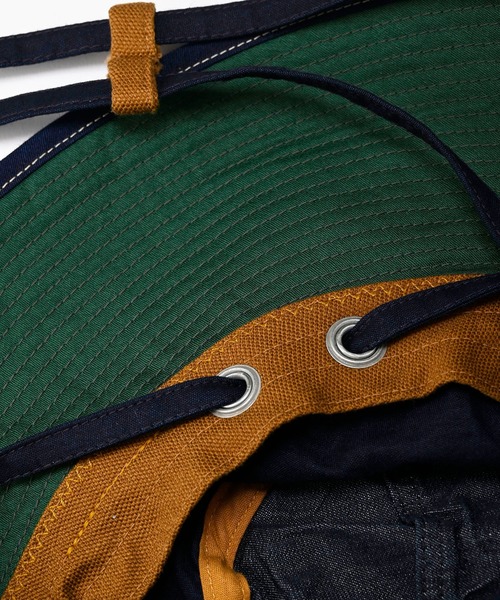 45R（フォーティファイブアール）の「麦サテンのセイルハット（ハット・レディース・インディゴブルー・SMALL/MEDIUM）」の4枚目の写真