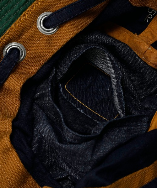 45R（フォーティファイブアール）の「麦サテンのセイルハット（ハット・レディース・インディゴブルー・SMALL/MEDIUM）」の5枚目の写真