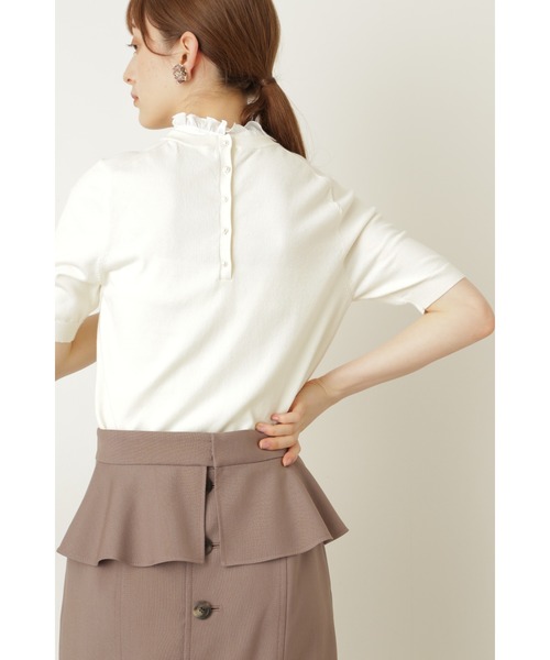 JILL STUART（ジルスチュアート）の「≪WEB先行販売≫エライサニット（ニット/セーター・レディース・ホワイト/ブラック/パープル・FREE）」の7枚目の写真