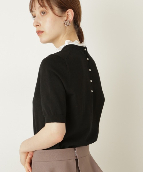 JILL STUART（ジルスチュアート）の「≪WEB先行販売≫エライサニット（ニット/セーター・レディース・ホワイト/ブラック/パープル・FREE）」の12枚目の写真