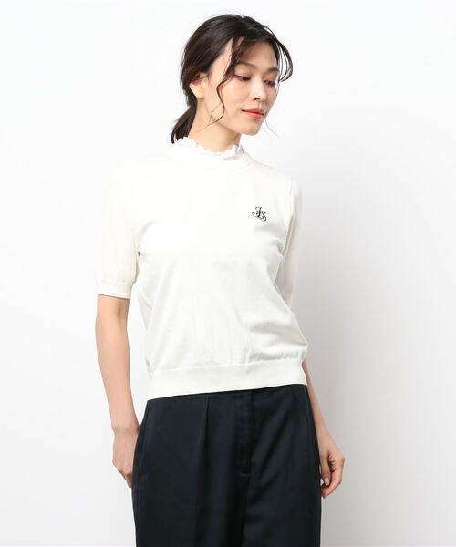 JILL STUART（ジルスチュアート）の「≪WEB先行販売≫エライサニット（ニット/セーター・レディース・ホワイト/ブラック/パープル・FREE）」の17枚目の写真