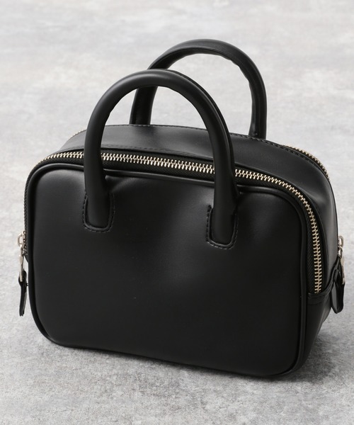 A part by（アパートバイ）の「レザースクエアミニバッグ　238023（ハンドバッグ・レディース・オフホワイト/ブラック/グリーン・FREE）」の22枚目の写真