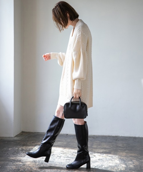 A part by（アパートバイ）の「レザースクエアミニバッグ　238023（ハンドバッグ・レディース・オフホワイト/ブラック/グリーン・FREE）」の16枚目の写真