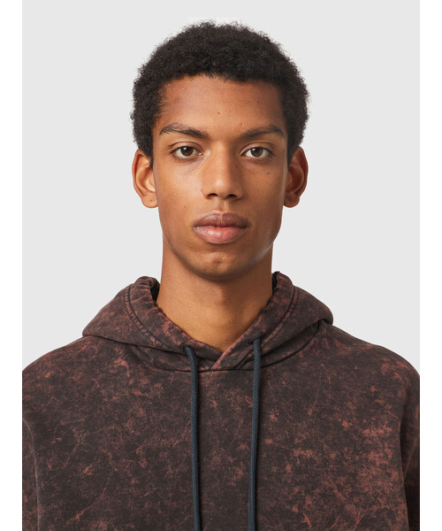 DIESEL（ディーゼル）の「メンズ パーカー プルオーバー　ユニセックス（パーカー・メンズ・ワイン/ブラウン系その他・MEDIUM/XXX-LARGE/LARGE/X-SMALL/SMALL/X-LARGE/XX-LARGE）」の8枚目の写真