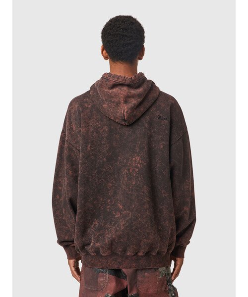 DIESEL（ディーゼル）の「メンズ パーカー プルオーバー　ユニセックス（パーカー・メンズ・ワイン/ブラウン系その他・MEDIUM/XXX-LARGE/LARGE/X-SMALL/SMALL/X-LARGE/XX-LARGE）」の7枚目の写真