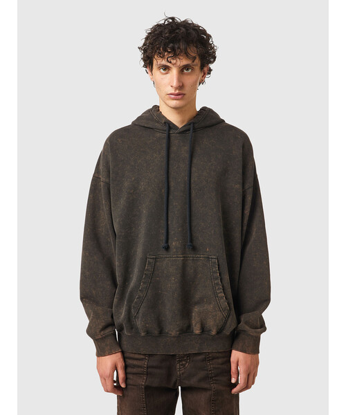 DIESEL（ディーゼル）の「メンズ パーカー プルオーバー　ユニセックス（パーカー・メンズ・ワイン/ブラウン系その他・MEDIUM/XXX-LARGE/LARGE/X-SMALL/SMALL/X-LARGE/XX-LARGE）」の6枚目の写真