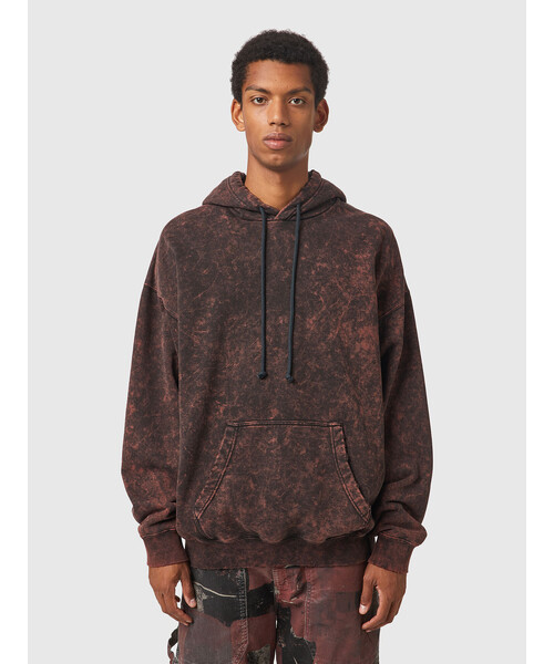 DIESEL（ディーゼル）の「メンズ パーカー プルオーバー　ユニセックス（パーカー・メンズ・ワイン/ブラウン系その他・MEDIUM/XXX-LARGE/LARGE/X-SMALL/SMALL/X-LARGE/XX-LARGE）」の13枚目の写真