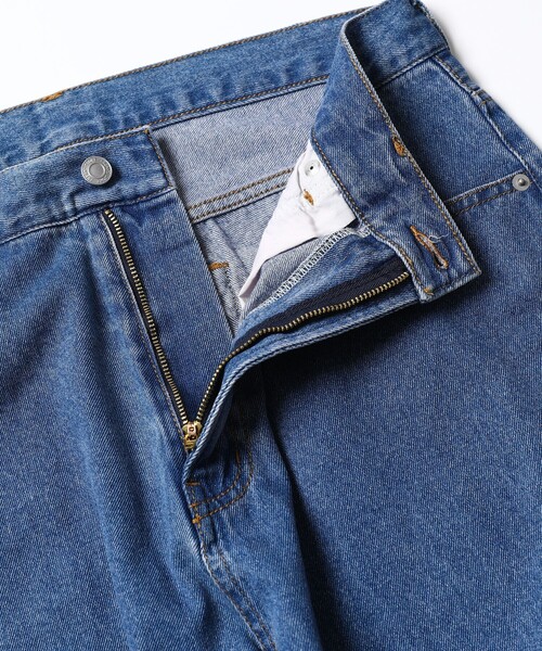 FREAK'S STORE（フリークスストア）の「WEB限定 バルーンシルエット ワイドテーパード デニムパンツ/セットアップ対応（デニムパンツ・メンズ・ライトブルー/ブラック/ブルー/ワンウォッシュ・SMALL/MEDIUM/LARGE）」の7枚目の写真