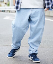 WEB限定 バルーンシルエット ワイドテーパード デニムパンツ/セットアップ対応