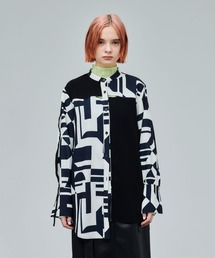 UNITED TOKYO | ブロックアートカーブシャツ(シャツ/ブラウス)