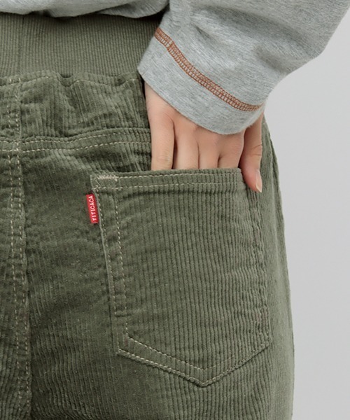チチカカ（チチカカ）の「ウエストリブカットコールストレートパンツ（その他パンツ・レディース・カーキ/ブラック/ベージュ・MEDIUM/LARGE）」の8枚目の写真