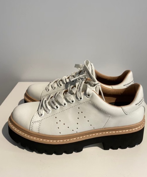 MAISON MAVERICK PRESENTS（メゾンマベリックプレゼンツ）の「MAISON MAVERICK PRESENTS（メゾン・マベリック・プレゼンツ）M2093/レースアップスニーカー（スニーカー・レディース・ブラック/ホワイト・23.5/24/24.5/23/22.5）」の5枚目の写真