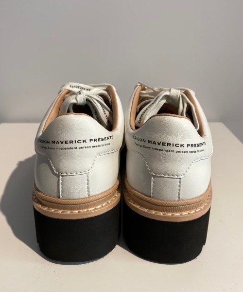 MAISON MAVERICK PRESENTS（メゾンマベリックプレゼンツ）の「MAISON MAVERICK PRESENTS（メゾン・マベリック・プレゼンツ）M2093/レースアップスニーカー（スニーカー・レディース・ブラック/ホワイト・23.5/24/24.5/23/22.5）」の8枚目の写真