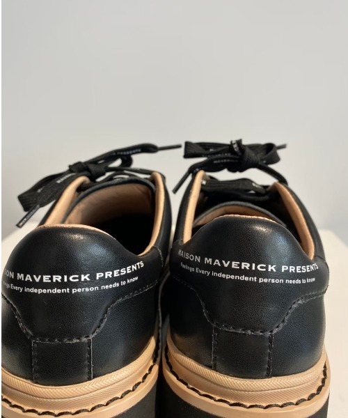MAISON MAVERICK PRESENTS（メゾンマベリックプレゼンツ）の「MAISON MAVERICK PRESENTS（メゾン・マベリック・プレゼンツ）M2093/レースアップスニーカー（スニーカー・レディース・ブラック/ホワイト・23.5/24/24.5/23/22.5）」の14枚目の写真