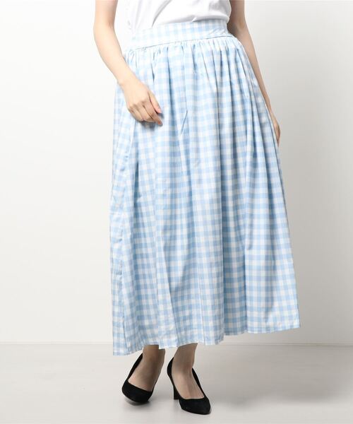 MODE ROBE（モードローブ）の「ギンガムチェックスカート（スカート・レディース・ブラック/グリーン/ブルー/ピンク・FREE）」の16枚目の写真