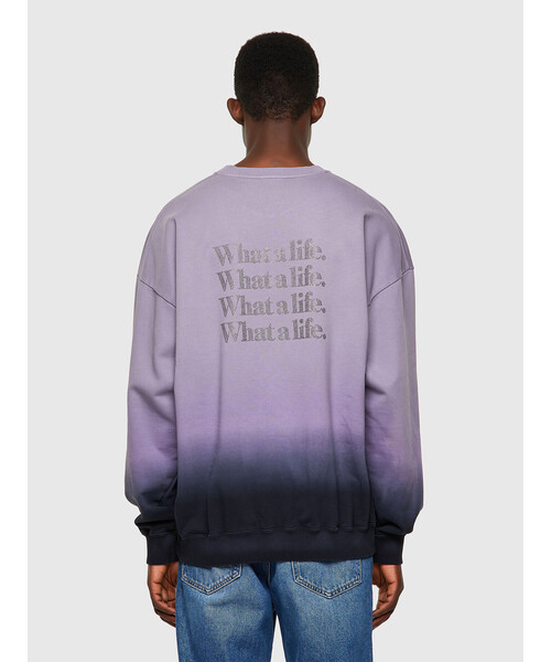 DIESEL(ディーゼル)の「メンズ スウェット スタッズ ユニセックス(スウェット・メンズ・パープル系その他・MEDIUM/LARGE/X-LARGE/SMALL/XX-LARGE/X-SMALL)」の3枚目の写真