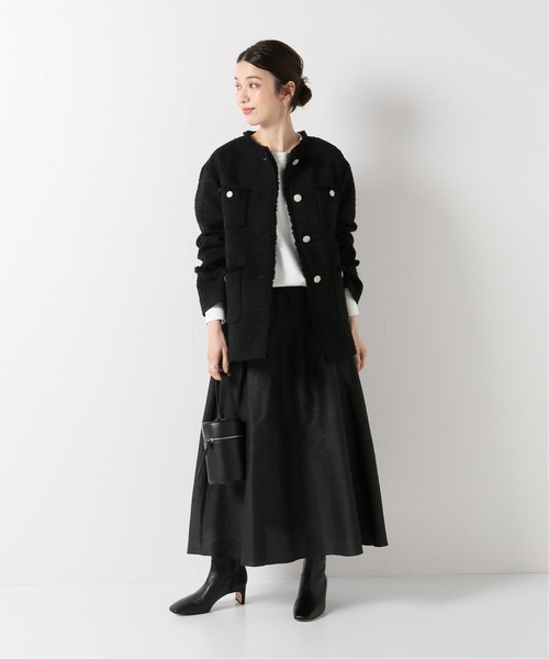 IENA（イエナ）の「Monotone Tweed ジャケット（その他アウター・レディース・ブラック/ブラック系その他・38/36）」の10枚目の写真