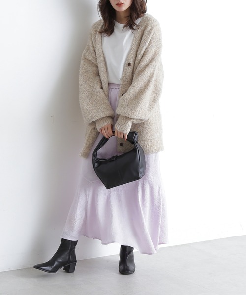 FREE'S MART（フリーズマート）の「ジャガードマーメイドロングスカート（スカート・レディース・ブラック/パープル/ライトグリーン・FREE）」の6枚目の写真