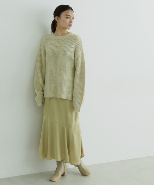 FREE'S MART（フリーズマート）の「ジャガードマーメイドロングスカート（スカート・レディース・ブラック/パープル/ライトグリーン・FREE）」の12枚目の写真