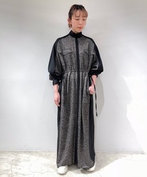 ebony フリンジ レース レイヤード ドレス ワンピース エボニー
