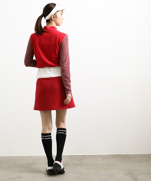 JUN&ROPE'(ジュンアンドロペ)の「バイカラーAラインスカート(スカート・レディース・レッド/ブラック・L/M/S)」の10枚目の写真
