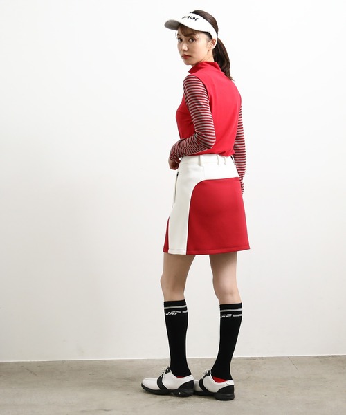 JUN&ROPE'(ジュンアンドロペ)の「バイカラーAラインスカート(スカート・レディース・レッド/ブラック・L/M/S)」の12枚目の写真