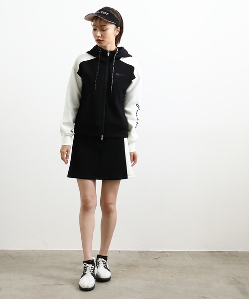 JUN&ROPE'(ジュンアンドロペ)の「バイカラーAラインスカート(スカート・レディース・レッド/ブラック・L/M/S)」の6枚目の写真