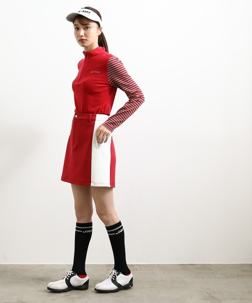 JUN&ROPE'(ジュンアンドロペ)の「バイカラーAラインスカート(スカート・レディース・レッド/ブラック・L/M/S)」の16枚目の写真