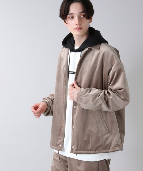 RAGEBLUE(レイジブルー)の「ラグベルコーチジャケット<セットアップ着用可能>/229421(ブルゾン・メンズ・パープル/ブルー/ベージュ/ブラック・FREE)」の5枚目の写真