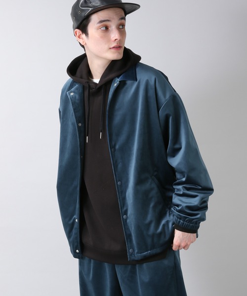 RAGEBLUE(レイジブルー)の「ラグベルコーチジャケット<セットアップ着用可能>/229421(ブルゾン・メンズ・パープル/ブルー/ベージュ/ブラック・FREE)」の12枚目の写真