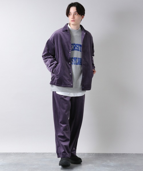 RAGEBLUE(レイジブルー)の「ラグベルコーチジャケット<セットアップ着用可能>/229421(ブルゾン・メンズ・パープル/ブルー/ベージュ/ブラック・FREE)」の22枚目の写真