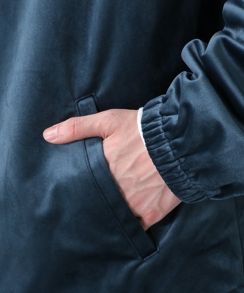 RAGEBLUE(レイジブルー)の「ラグベルコーチジャケット<セットアップ着用可能>/229421(ブルゾン・メンズ・パープル/ブルー/ベージュ/ブラック・FREE)」の10枚目の写真